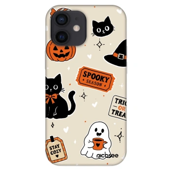 Maskica za Apple iPhone 12 mini - Halloween stickers