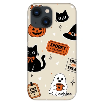 Maskica za Apple iPhone 13 mini - Halloween stickers