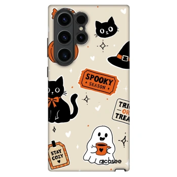 Maskica za Samsung Galaxy S22 Ultra 5G - Halloween stickers