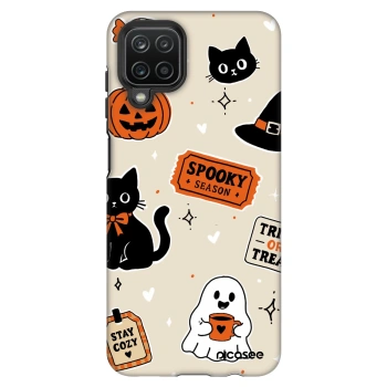 Maskica za Samsung Galaxy A12 A125F - Halloween stickers