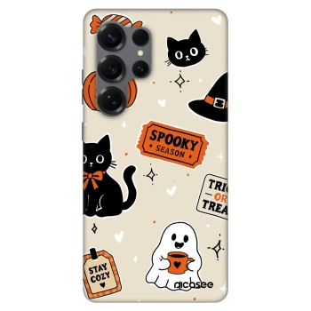 Maskica za Samsung Galaxy S25 Ultra 5G - Halloween stickers