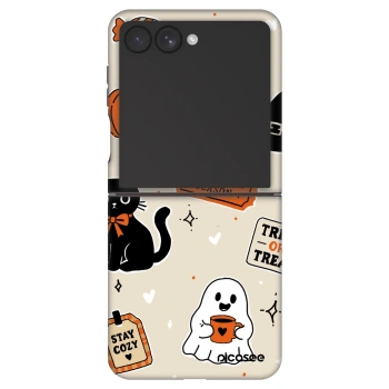 Maskica za Samsung Galaxy Z Flip7 5G - Halloween stickers