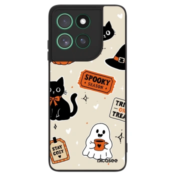 Maskica za Motorola Moto G57 Power - Halloween stickers