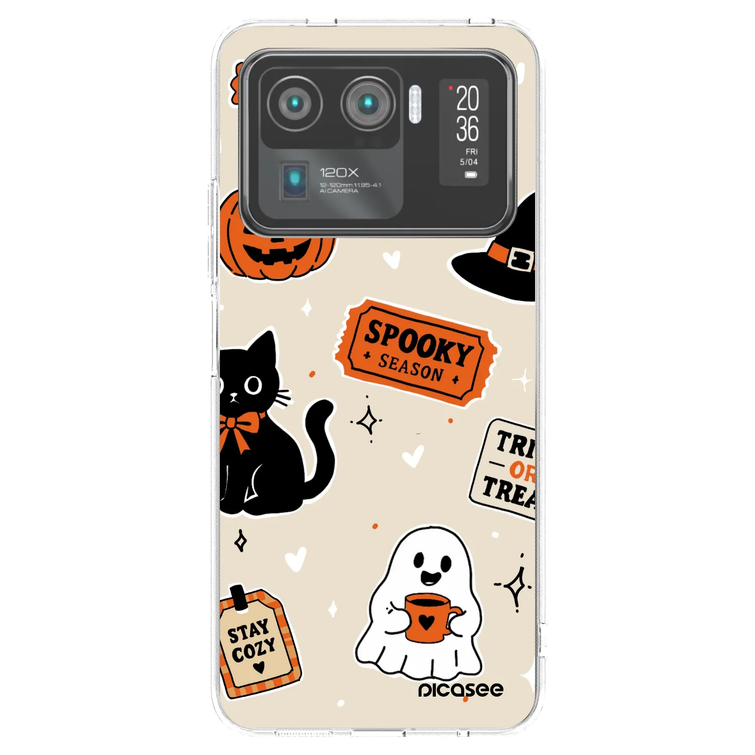 Picasee silikonska prozirna maskica za Xiaomi Mi 11 Ultra - Halloween stickers