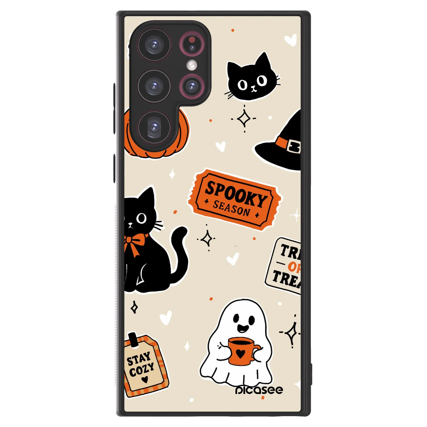 Picasee ULTIMATE CASE za Samsung Galaxy S22 Ultra 5G - Halloween stickers
