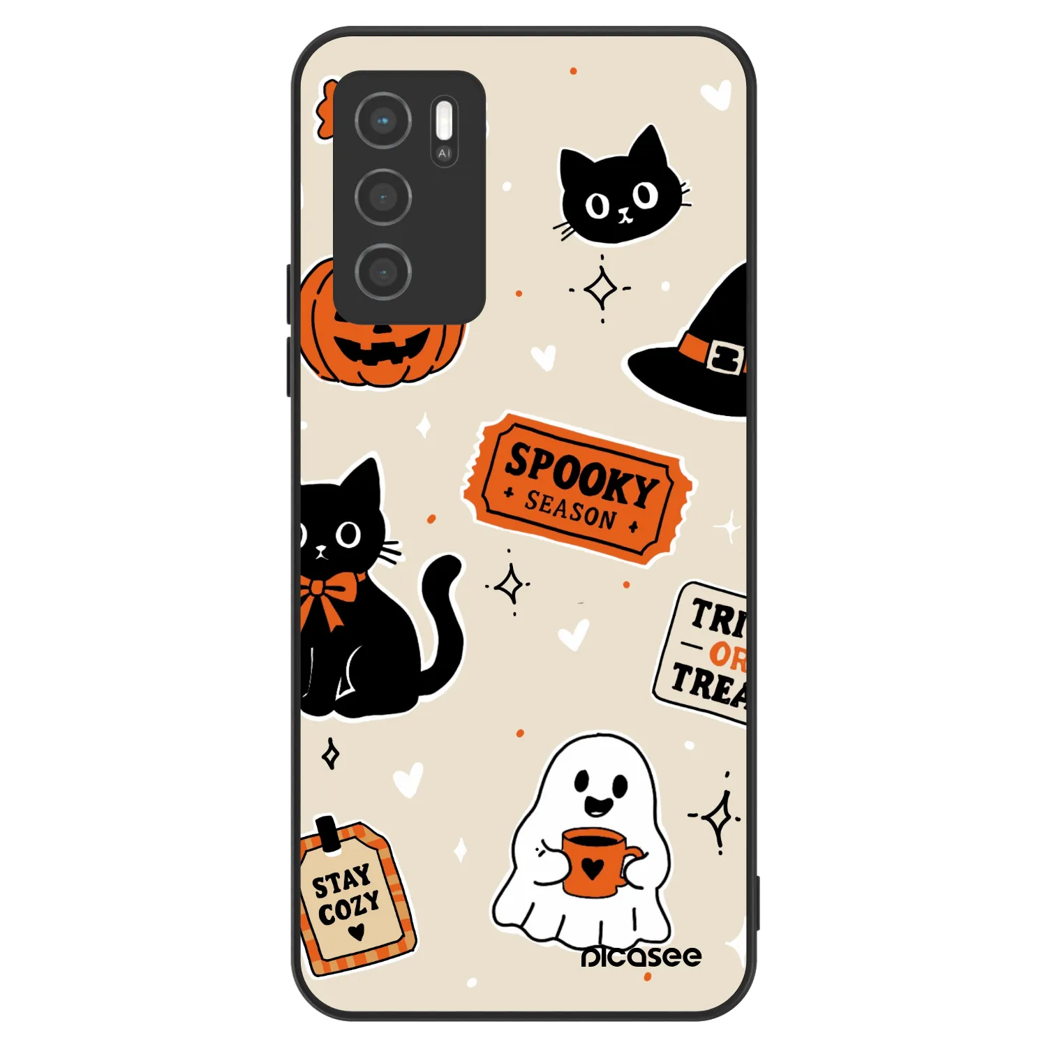 Picasee ULTIMATE CASE za OPPO A16 - Halloween stickers