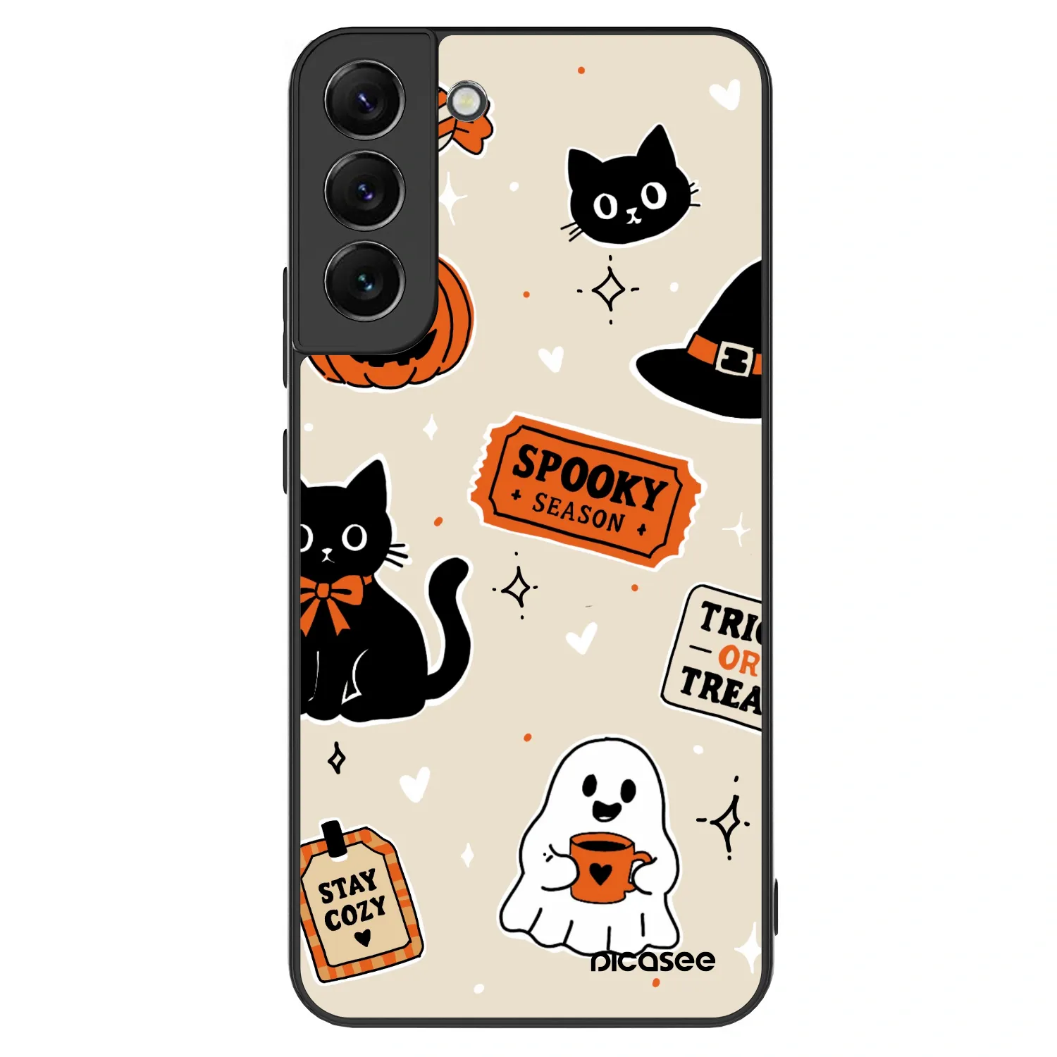 Picasee ULTIMATE CASE PowerShare za Samsung Galaxy S22+ 5G - Halloween stickers