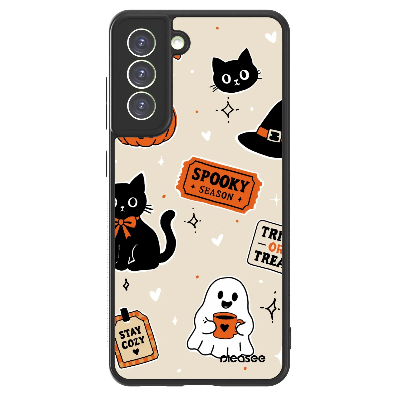 Picasee ULTIMATE CASE PowerShare za Samsung Galaxy S21 FE 5G - Halloween stickers
