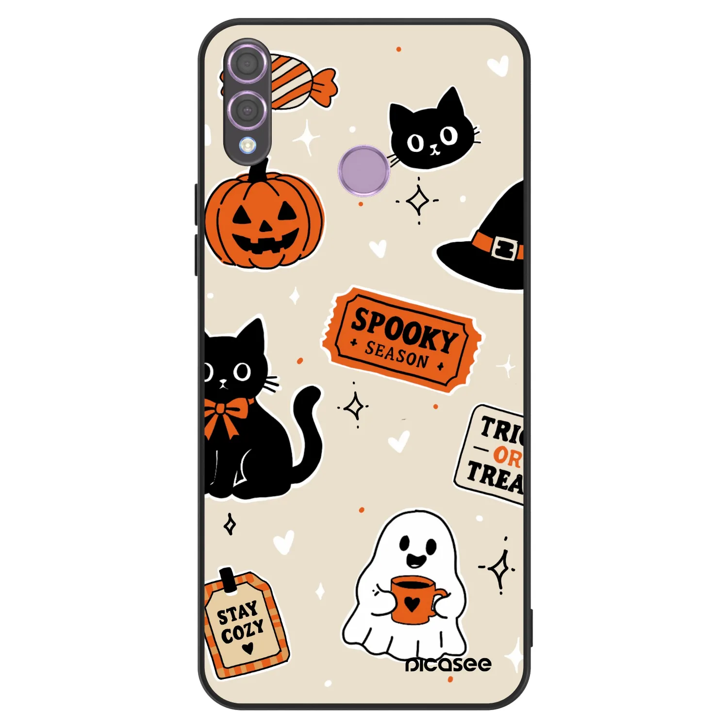 Picasee ULTIMATE CASE za Honor 8X - Halloween stickers