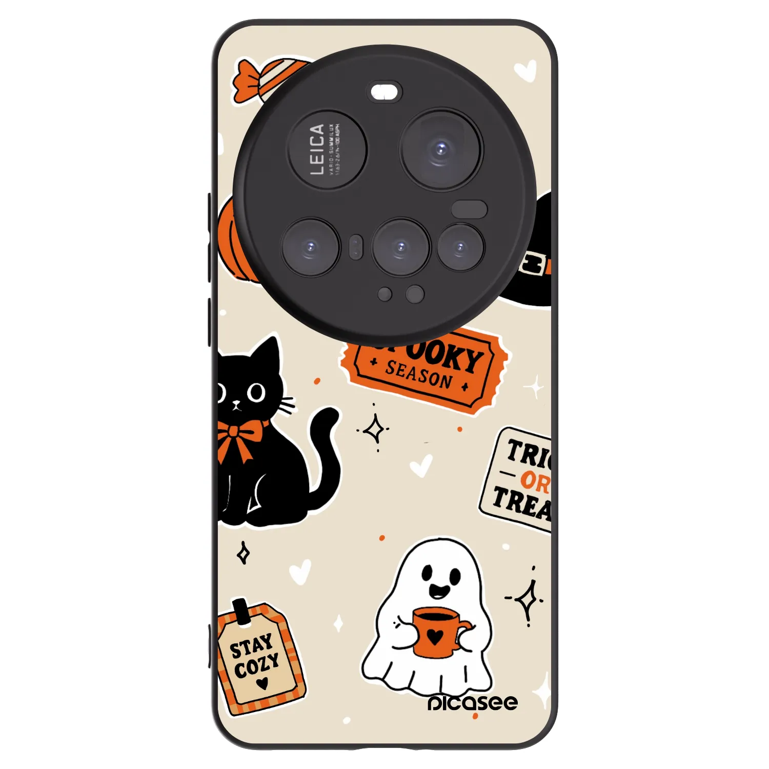 Picasee crna silikonska maskica za Xiaomi 15 Ultra - Halloween stickers