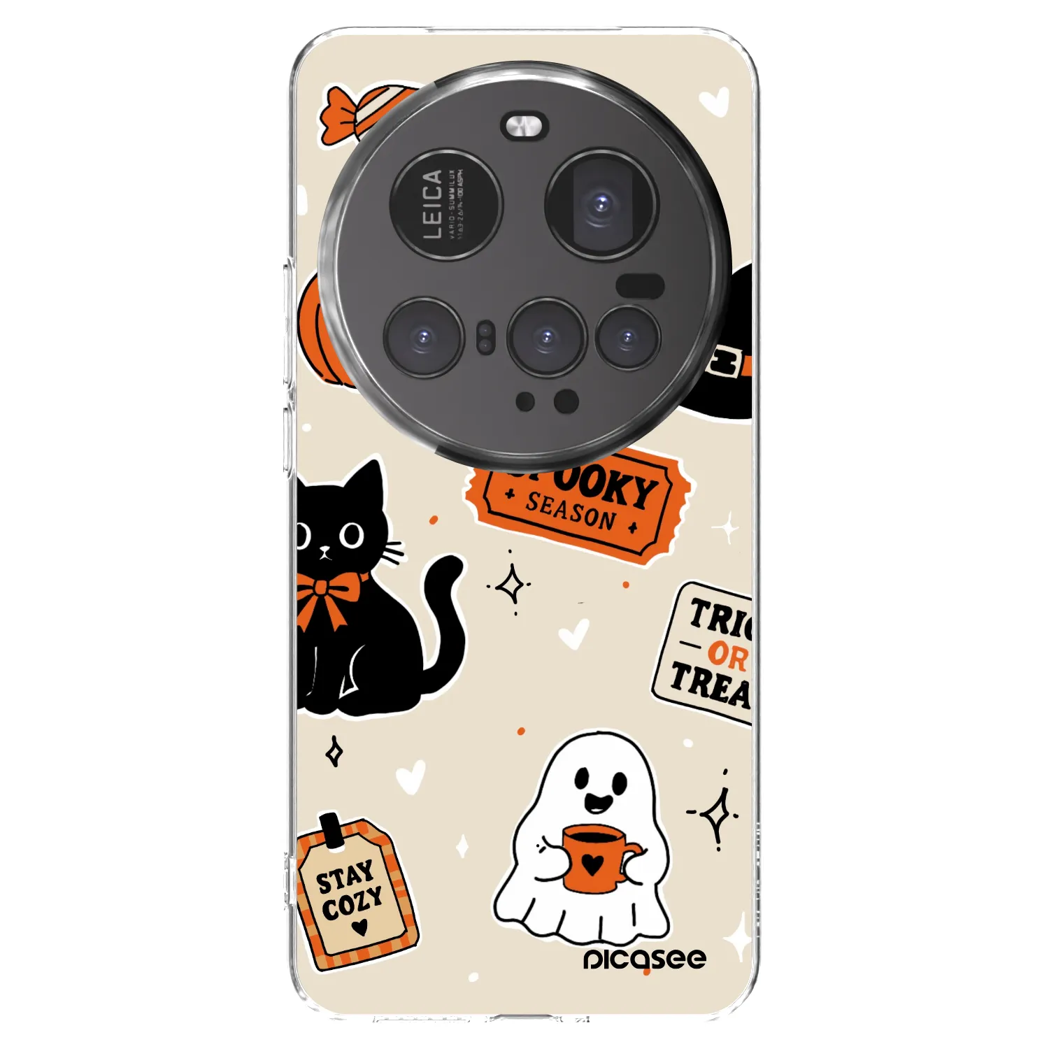 Picasee silikonska prozirna maskica za Xiaomi 15 Ultra - Halloween stickers