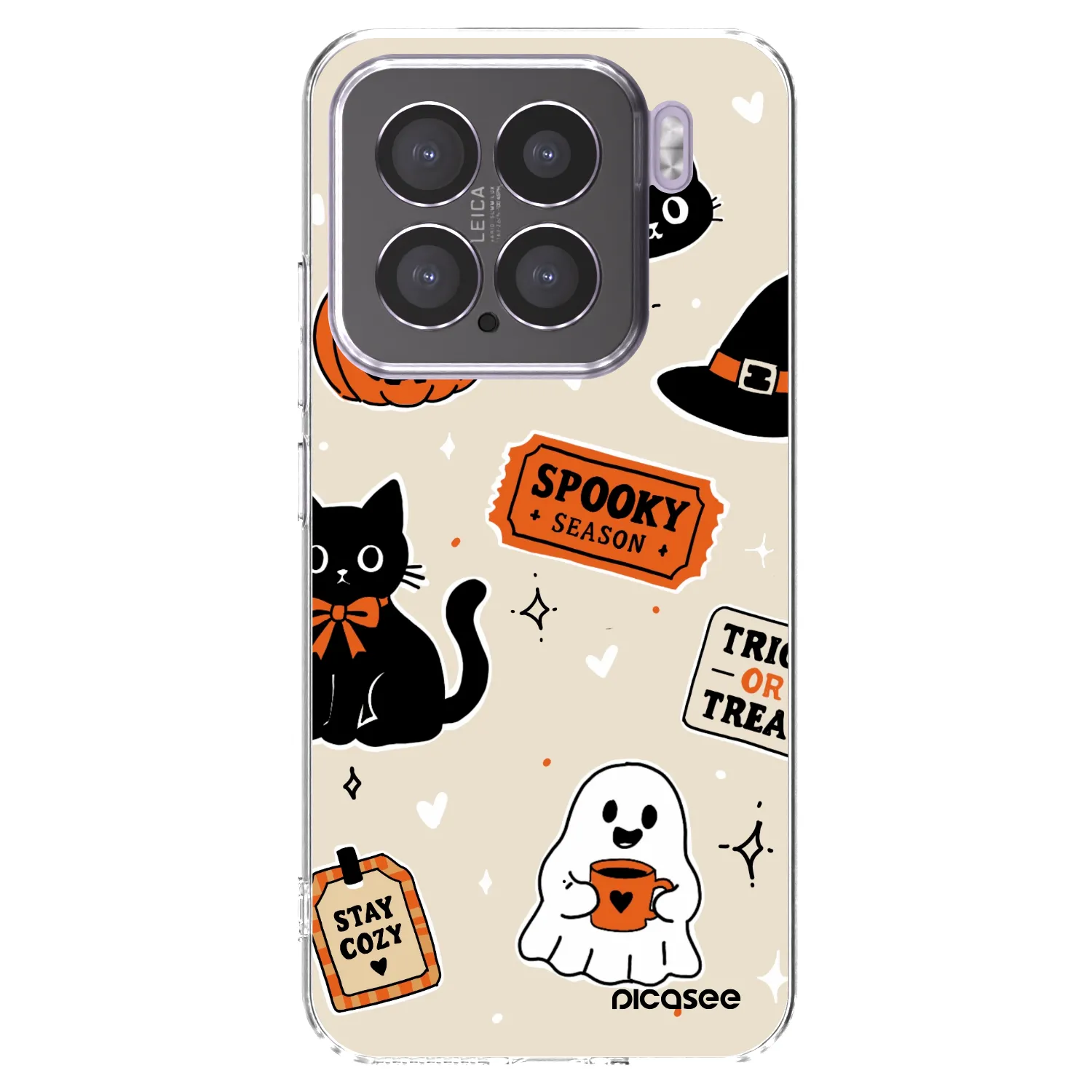 Picasee silikonska prozirna maskica za Xiaomi 15 - Halloween stickers