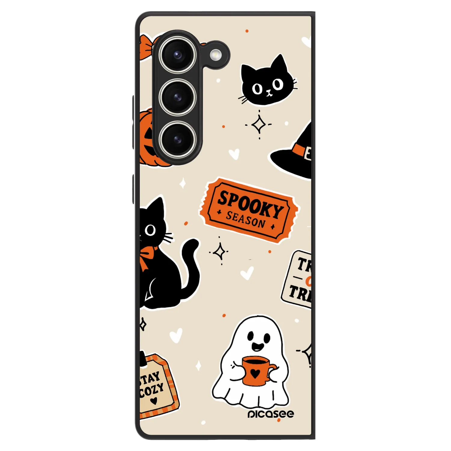 Picasee ULTIMATE CASE za Samsung Galaxy Z Fold5 5G - Halloween stickers