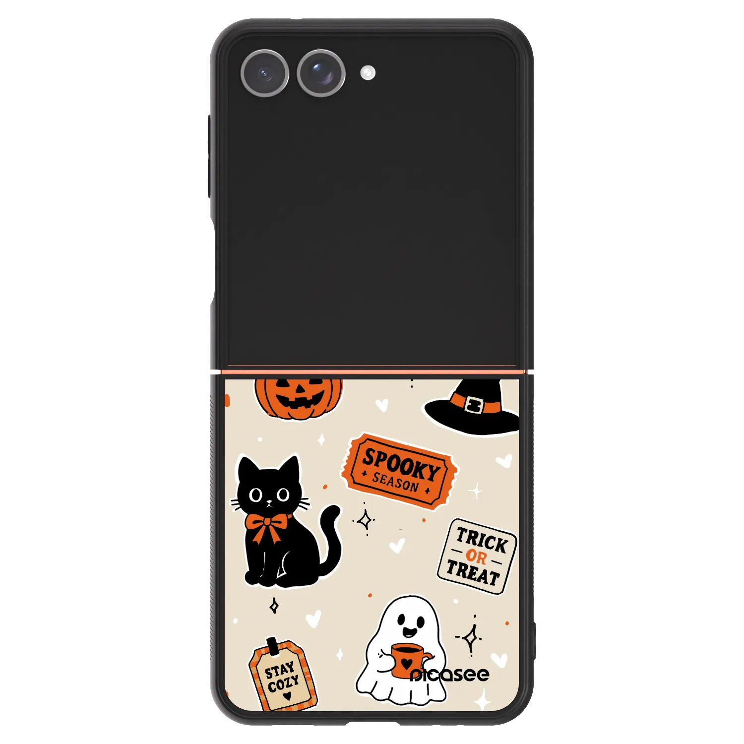 Picasee ULTIMATE CASE za Samsung Galaxy Z Flip7 5G - Halloween stickers