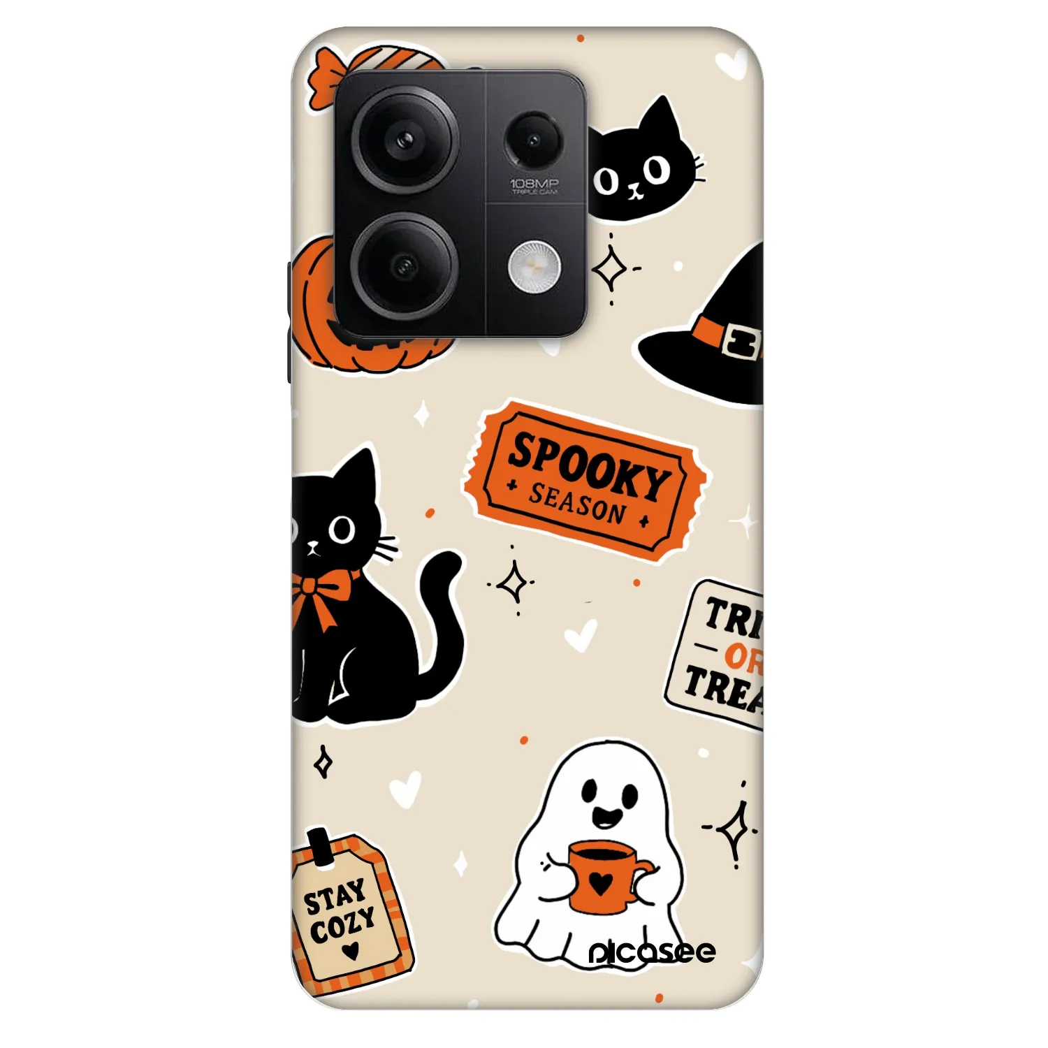 Picasee Fashion Case za Xiaomi Redmi Note 13 5G - Halloween stickers