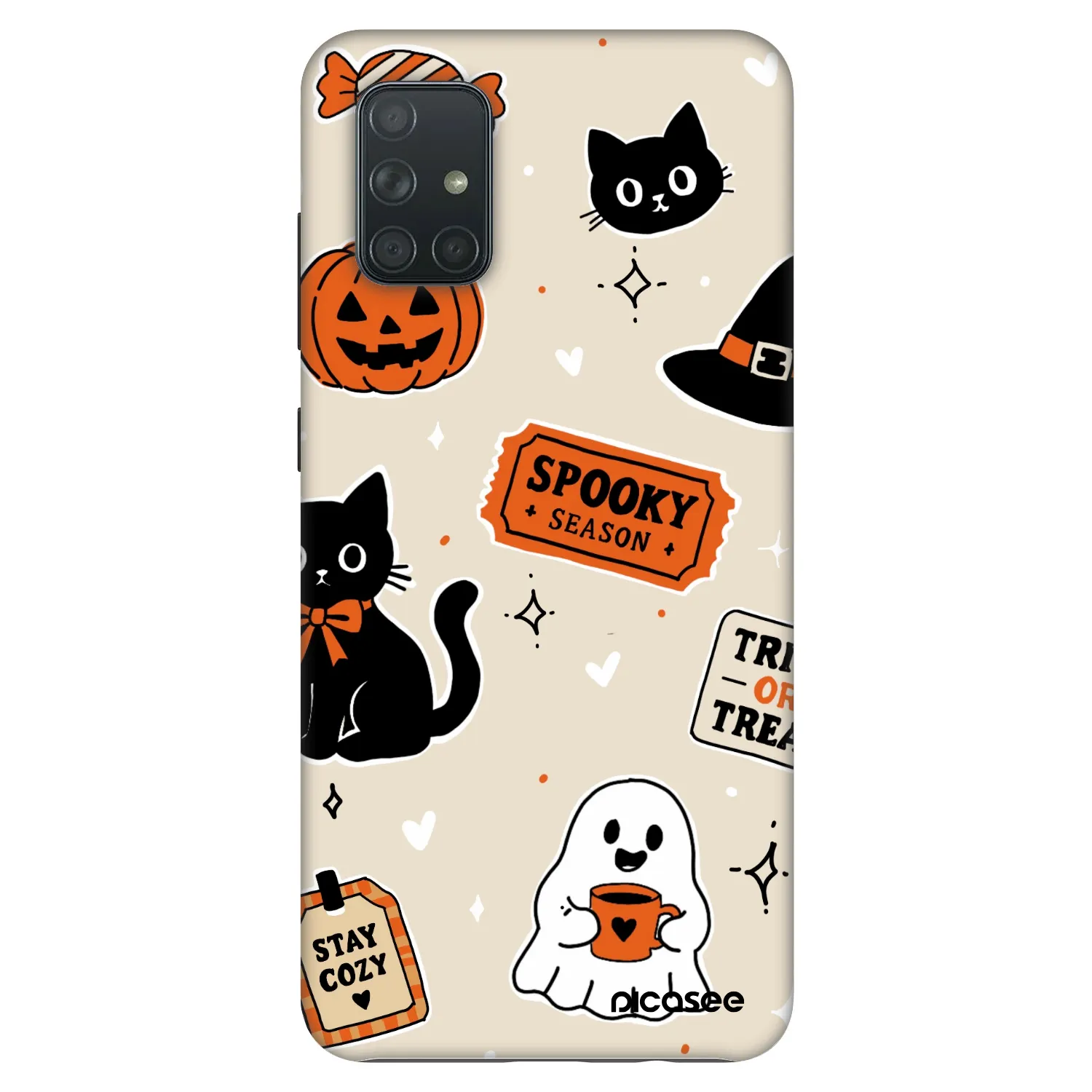 Picasee Fashion Case za Samsung Galaxy A71 A715F - Halloween stickers