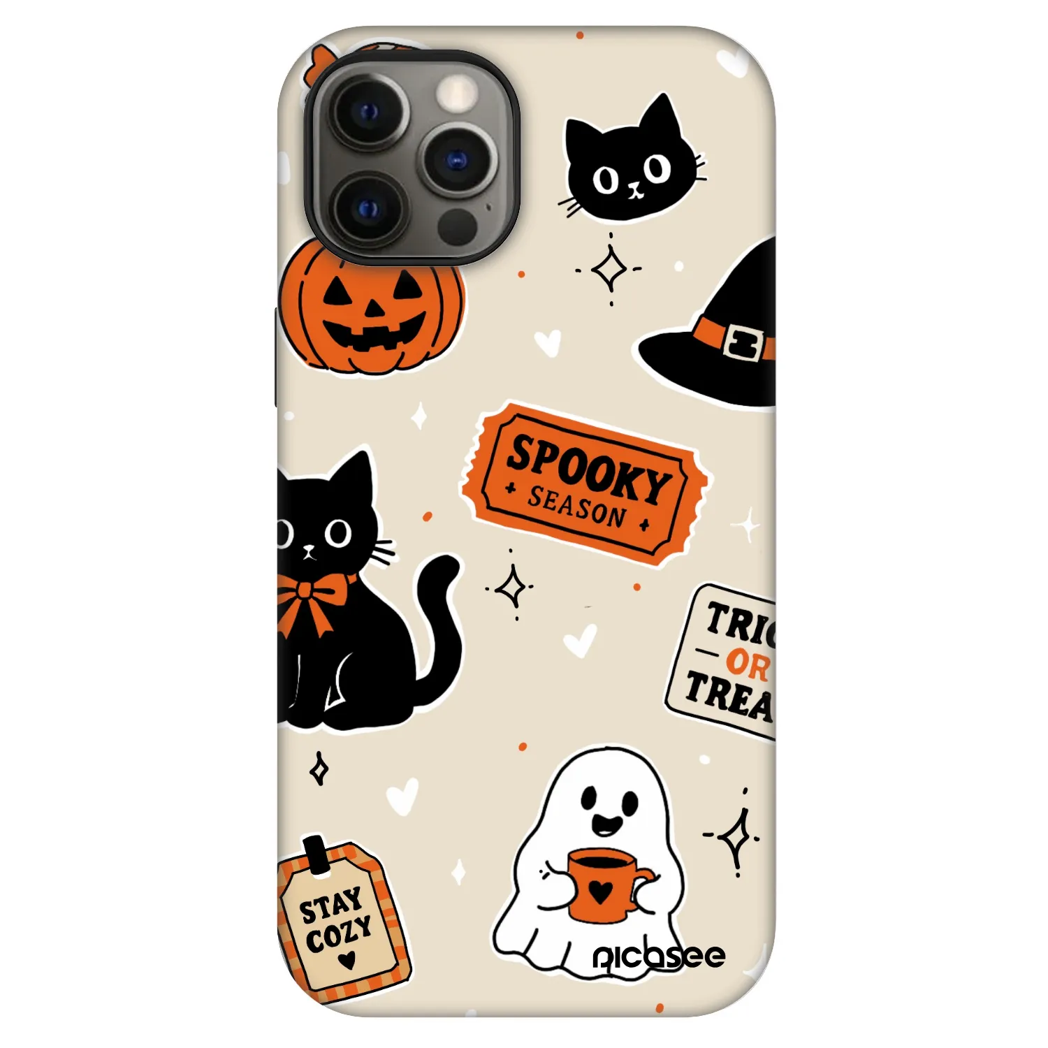 Picasee Fashion Case MagSafe za Apple iPhone 12 - Halloween stickers