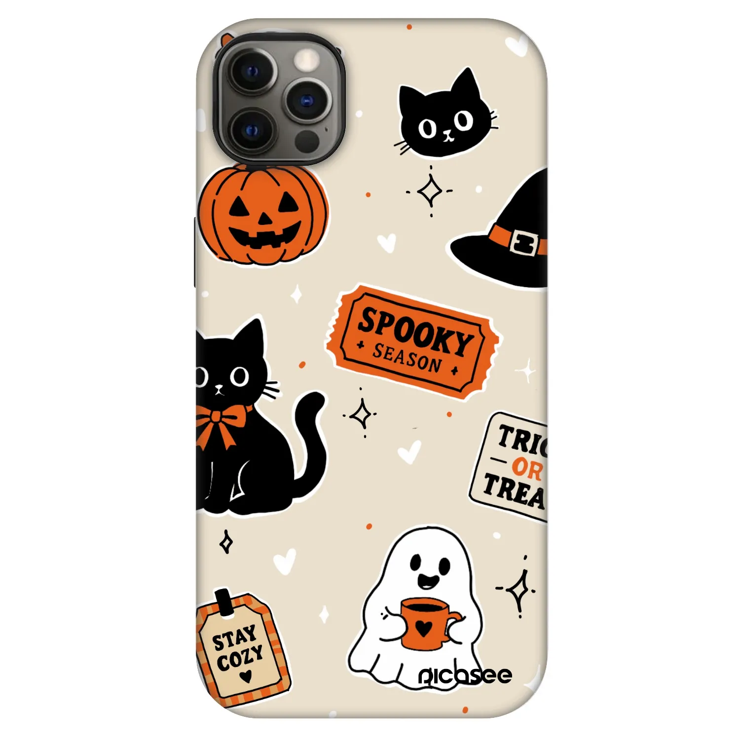 Picasee Fashion Case MagSafe za Apple iPhone 12 Pro Max - Halloween stickers
