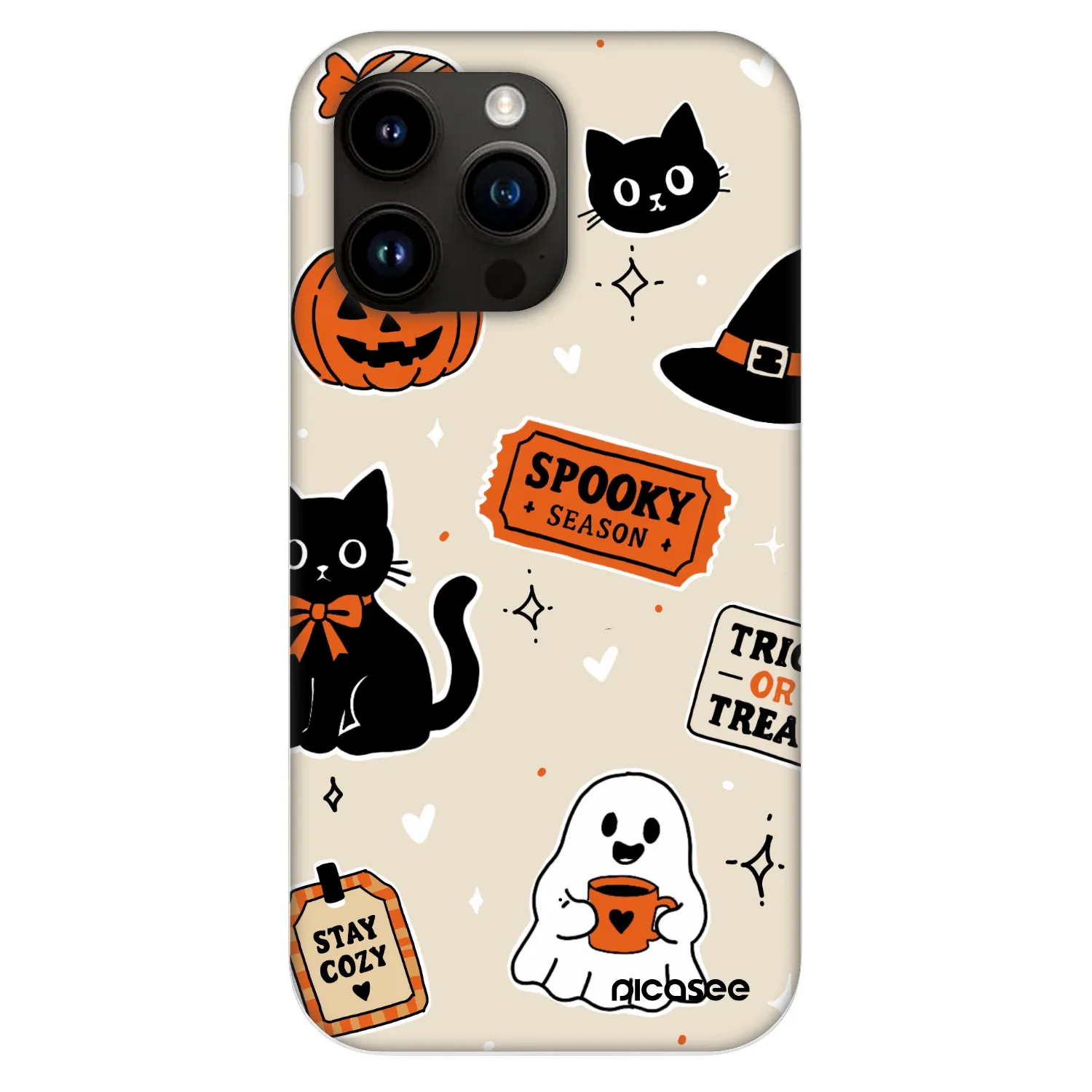 Picasee Fashion Case MagSafe za Apple iPhone 13 Pro - Halloween stickers