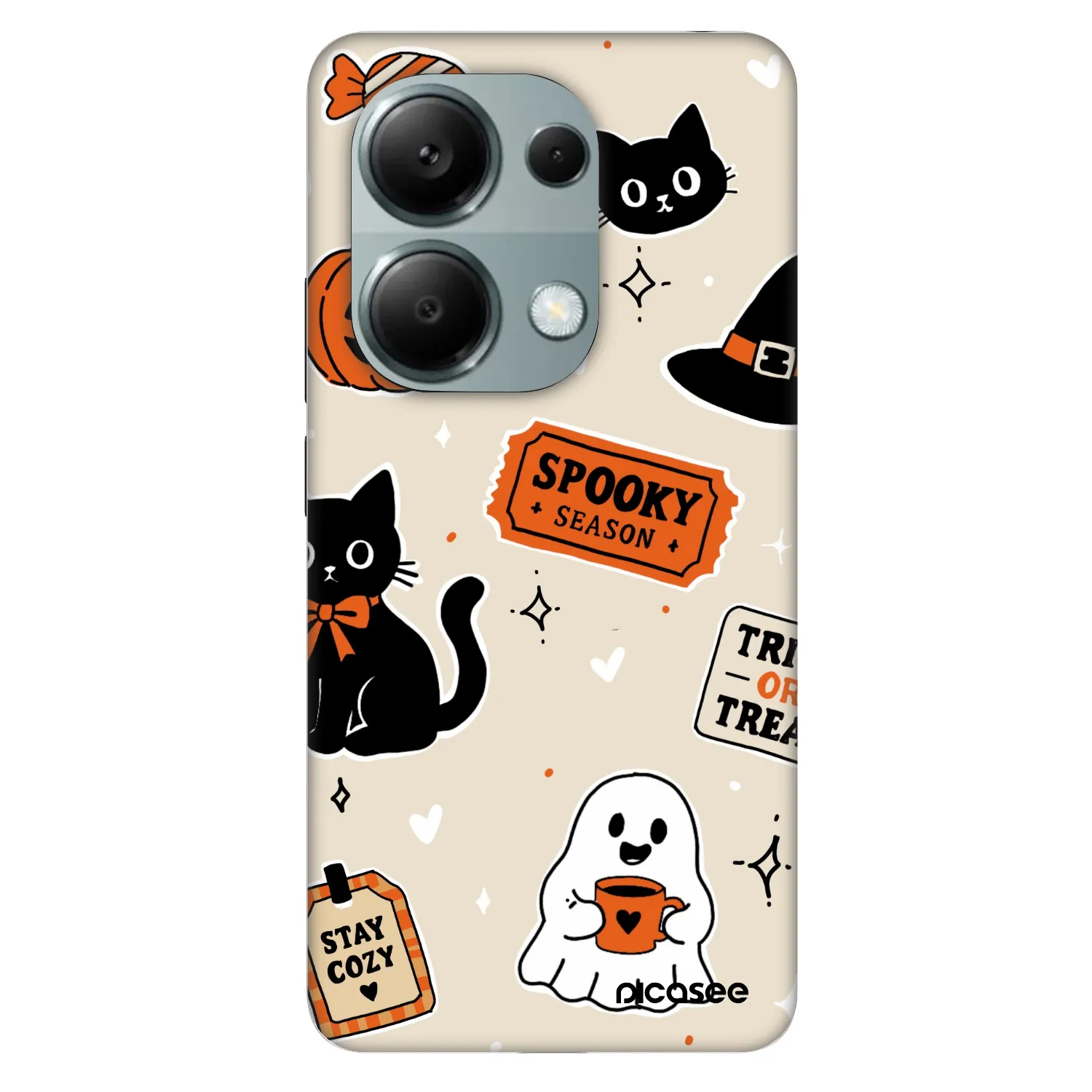 Picasee Fashion Case za Xiaomi Redmi Note 13 Pro 4G - Halloween stickers