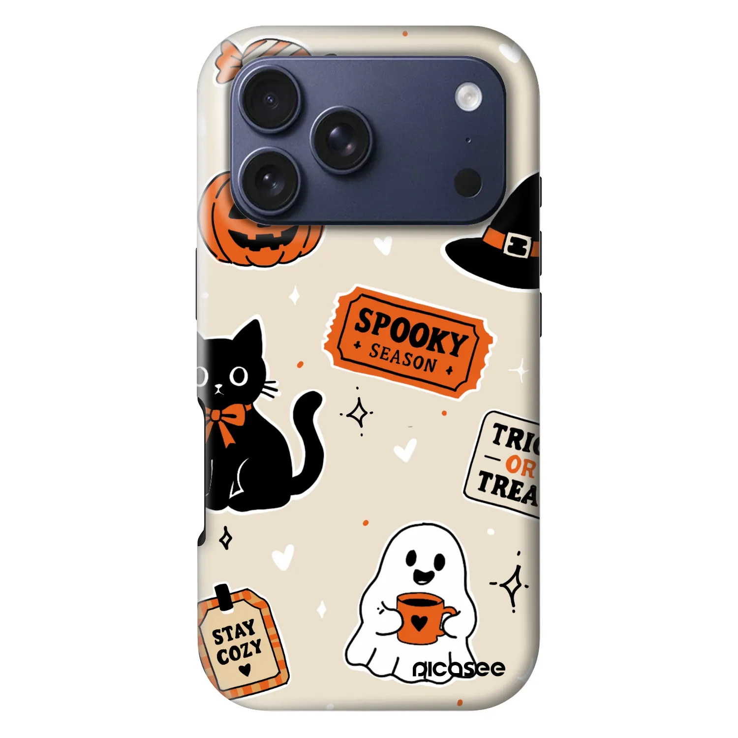 Picasee Fashion Case MagSafe za Apple iPhone 18 Pro - Halloween stickers