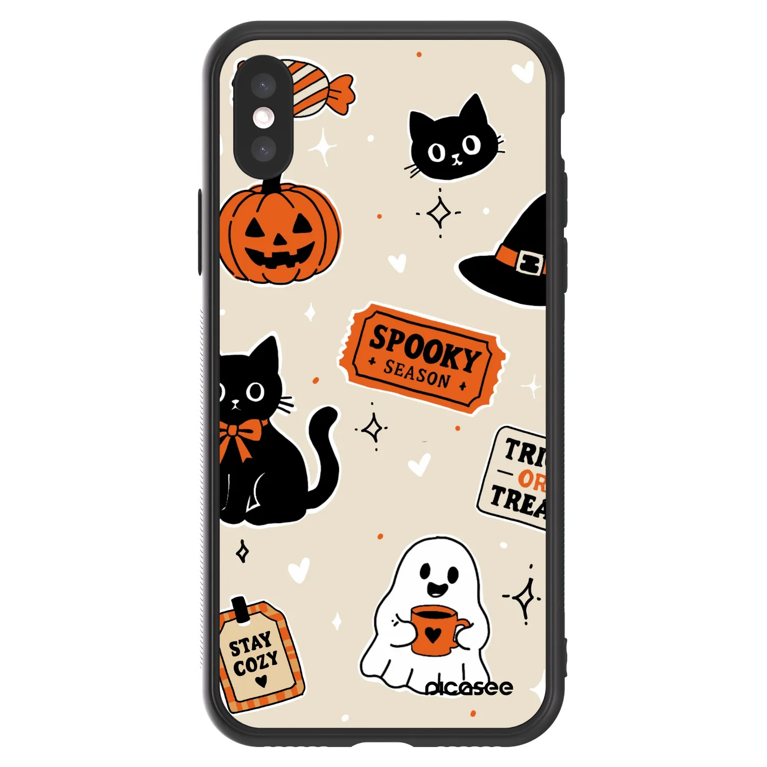 Picasee ULTIMATE CASE za Apple iPhone X/XS - Halloween stickers