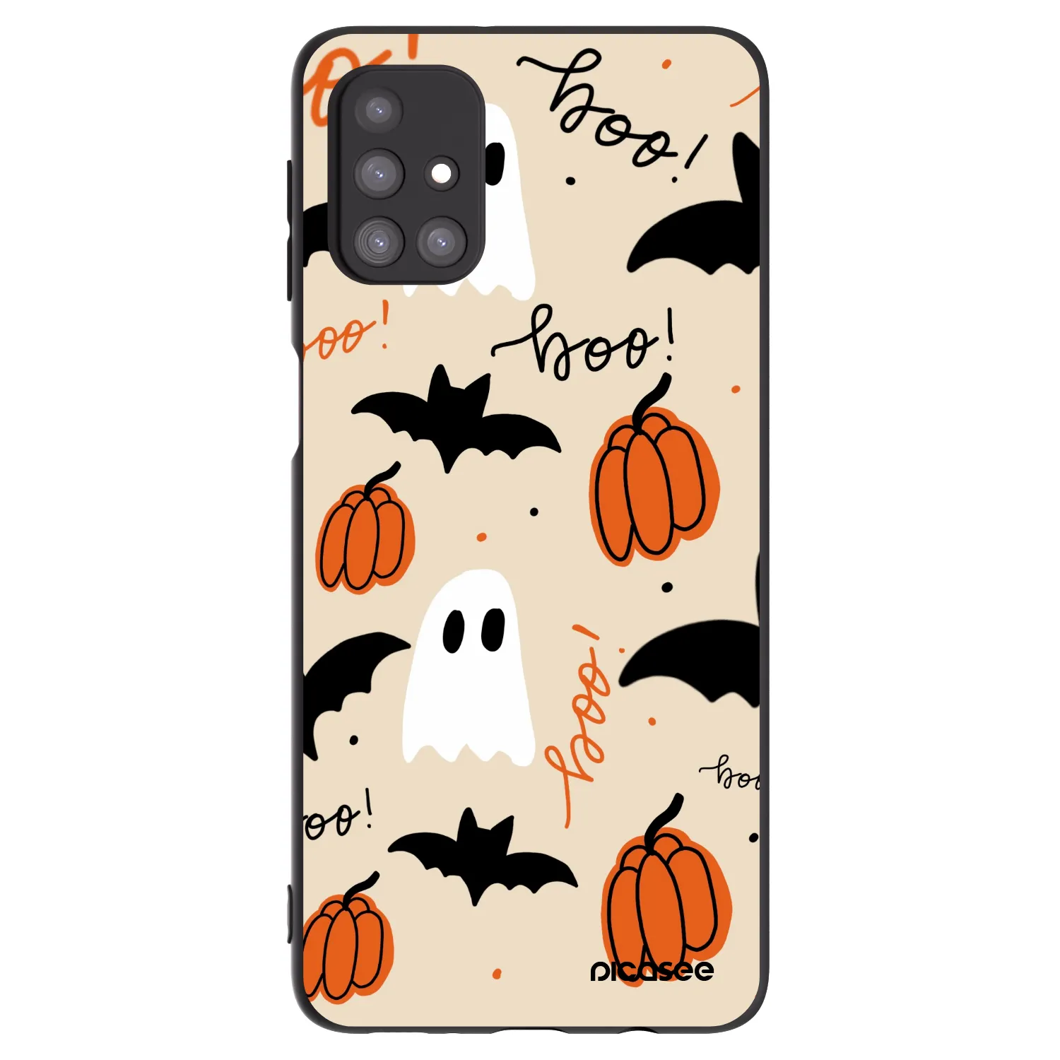 Picasee crna silikonska maskica za Samsung Galaxy M31s - Halloween 26