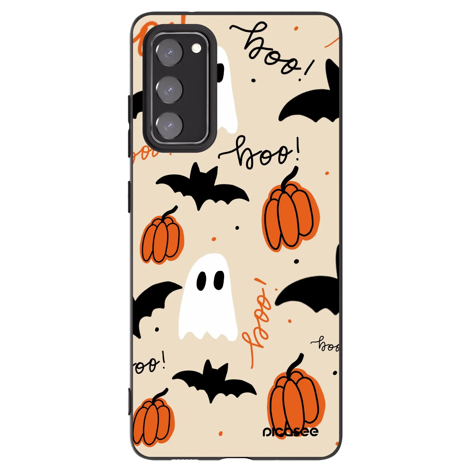 Picasee crna silikonska maskica za Samsung Galaxy S20 FE - Halloween 26