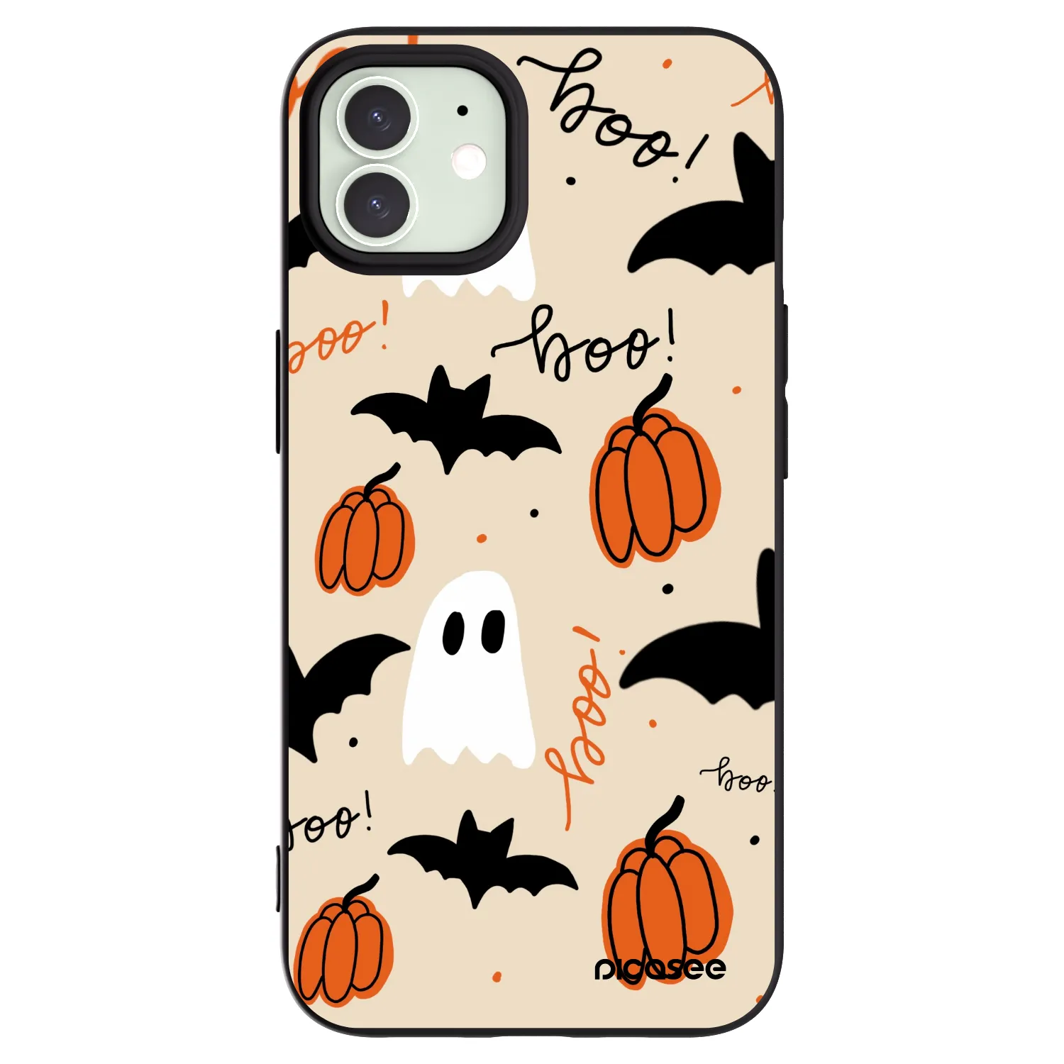 Picasee crna silikonska maskica za Apple iPhone 12 Pro - Halloween 26