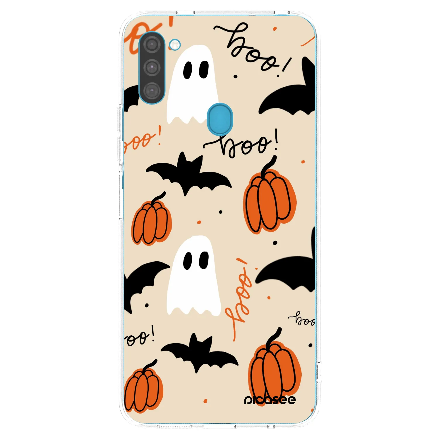 Picasee silikonska prozirna maskica za Samsung Galaxy M11 - Halloween 26