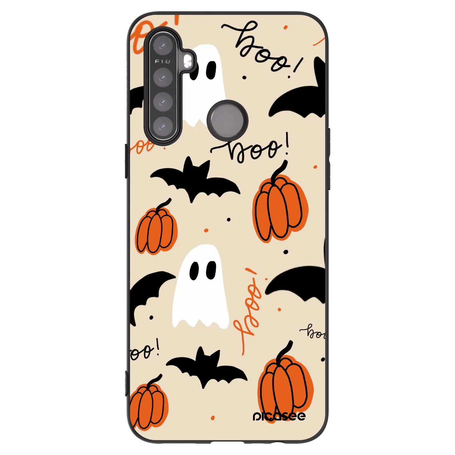 Picasee crna silikonska maskica za Realme 6i - Halloween 26