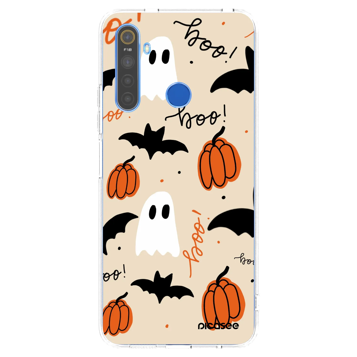 Picasee silikonska prozirna maskica za Realme 5 - Halloween 26