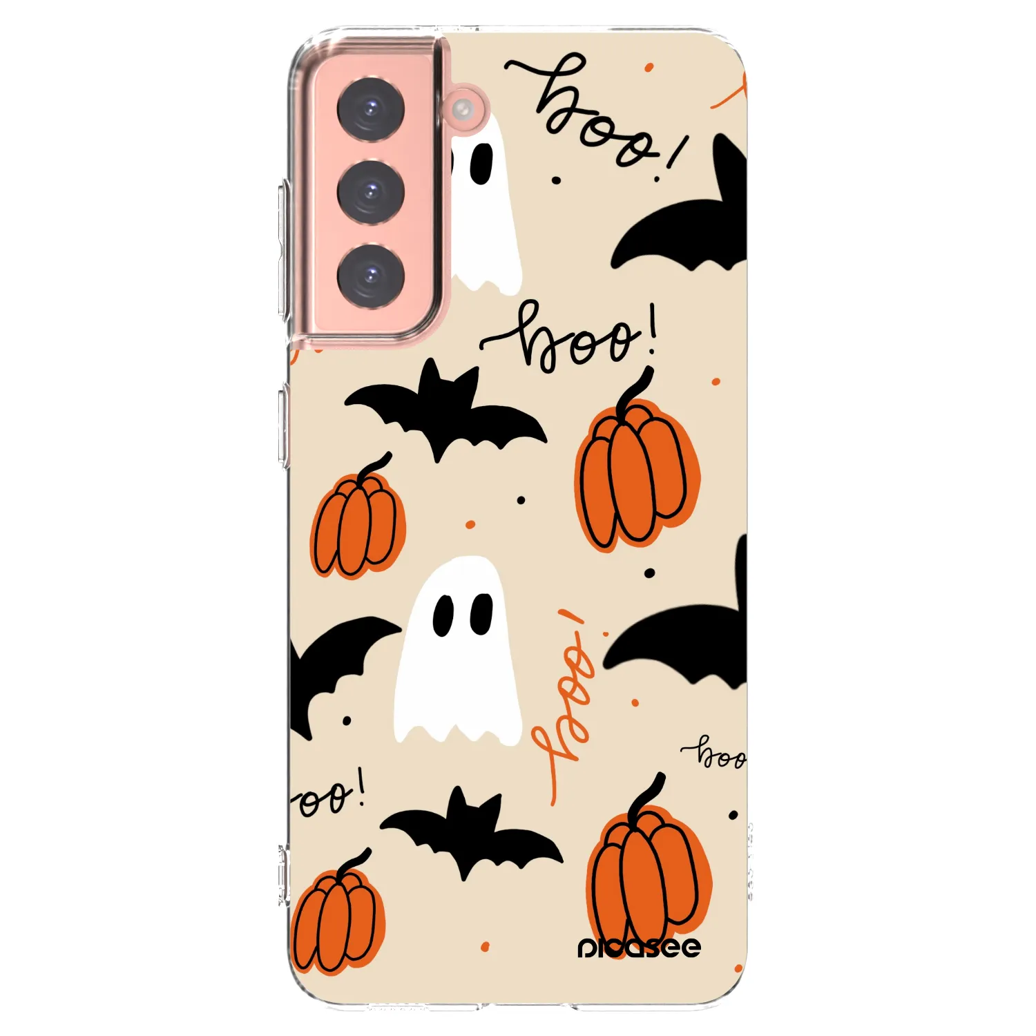Picasee silikonska prozirna maskica za Samsung Galaxy S21 5G G991B - Halloween 26