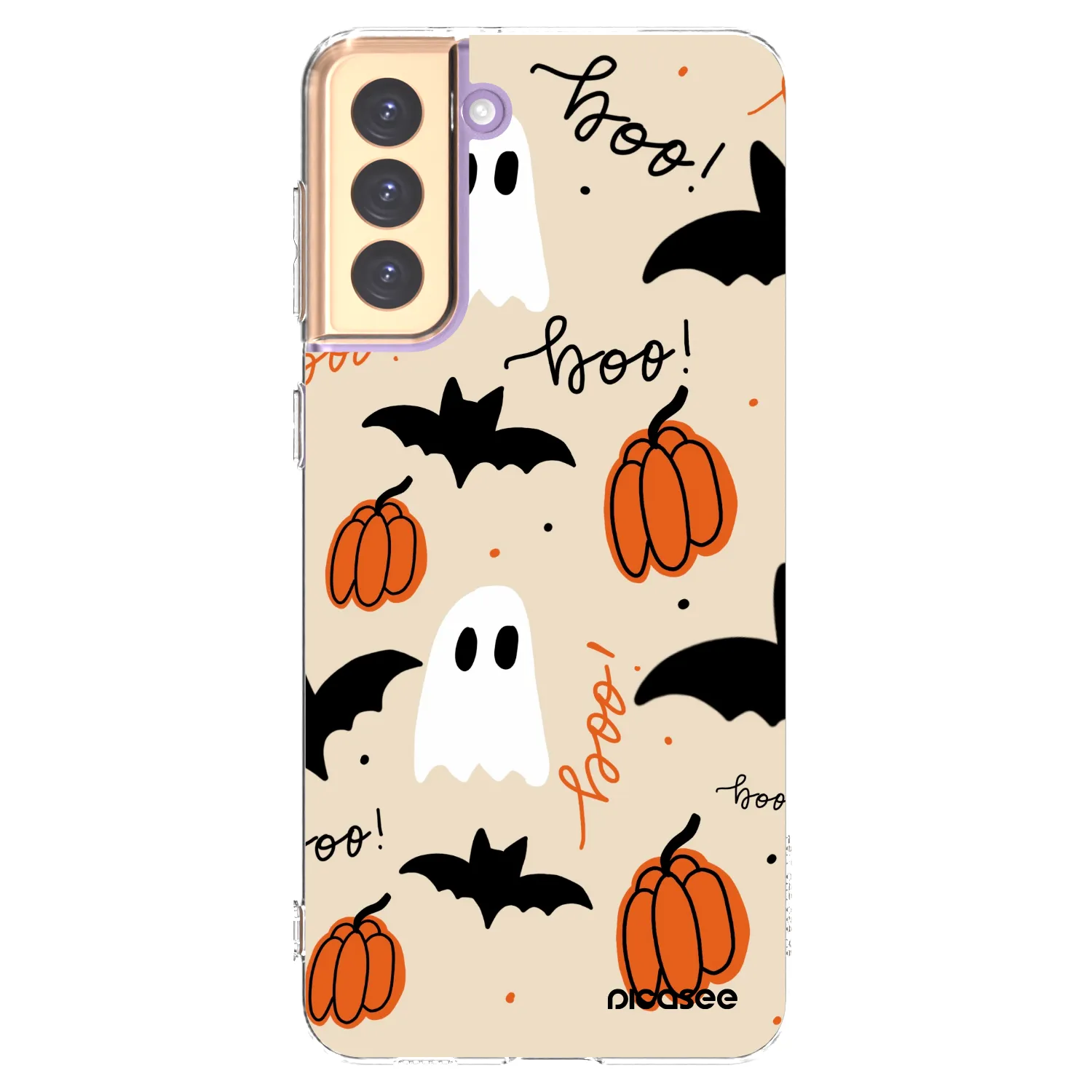 Picasee silikonska prozirna maskica za Samsung Galaxy S21+ 5G G996F - Halloween 26