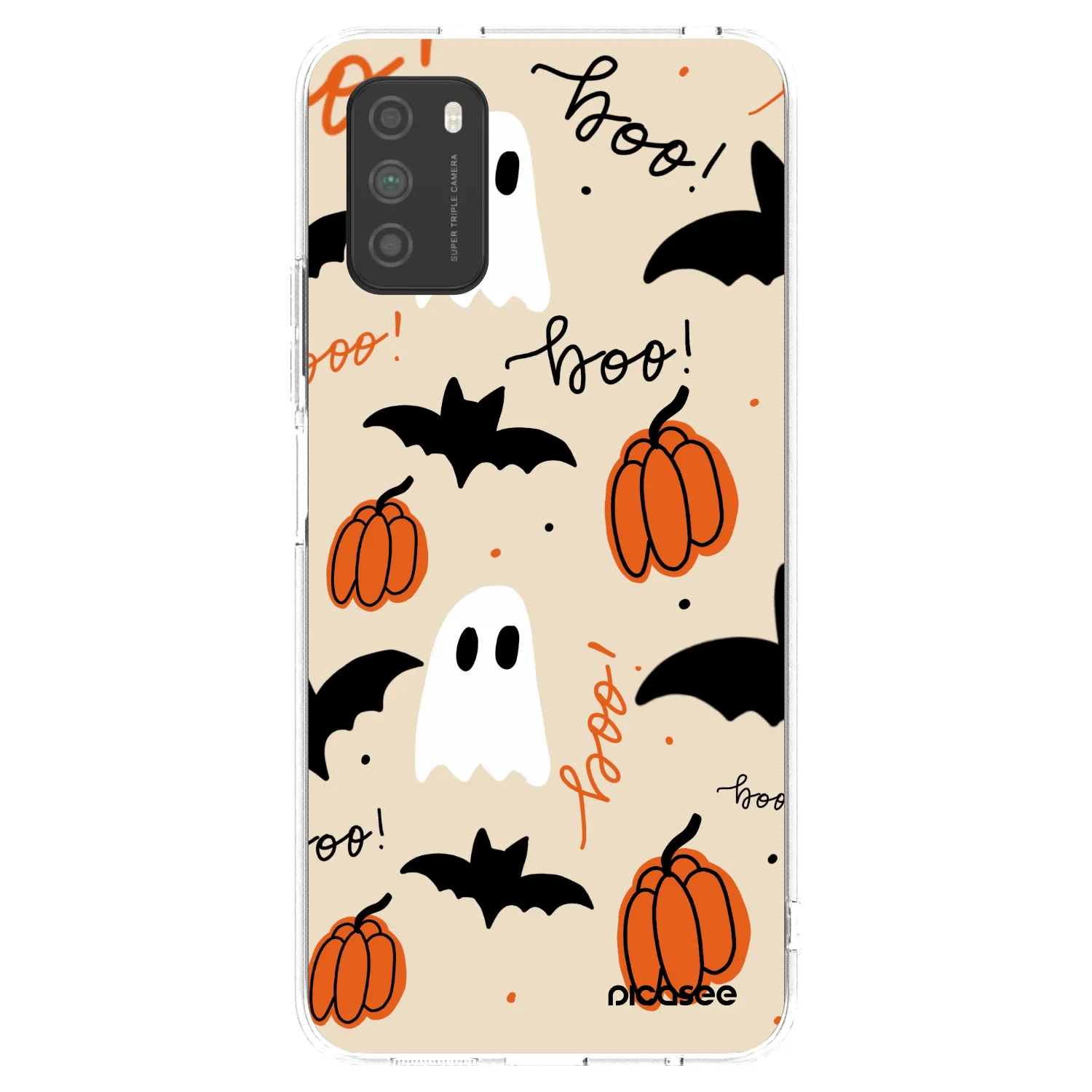 Picasee silikonska prozirna maskica za Xiaomi Poco M3 - Halloween 26