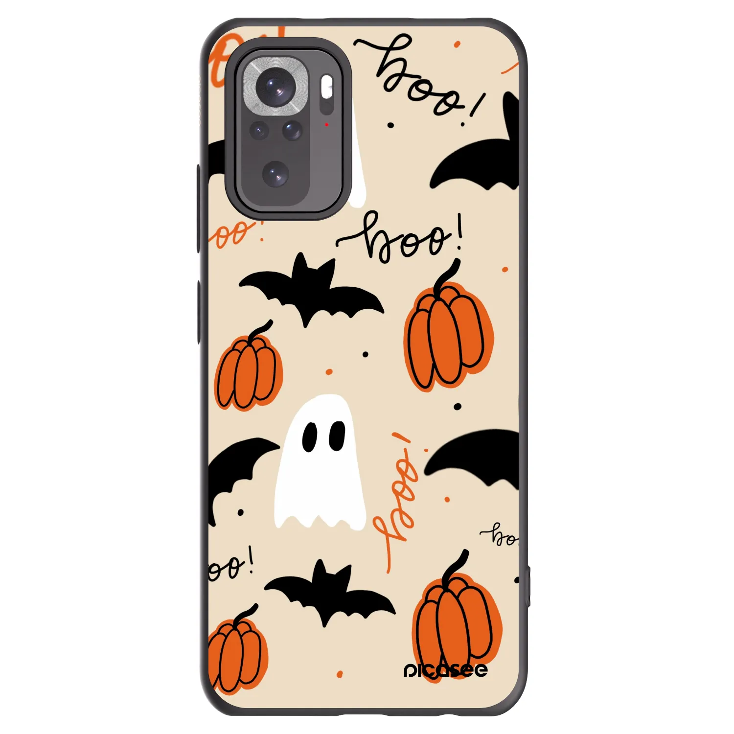 Picasee crna silikonska maskica za Xiaomi Redmi Note 10 - Halloween 26