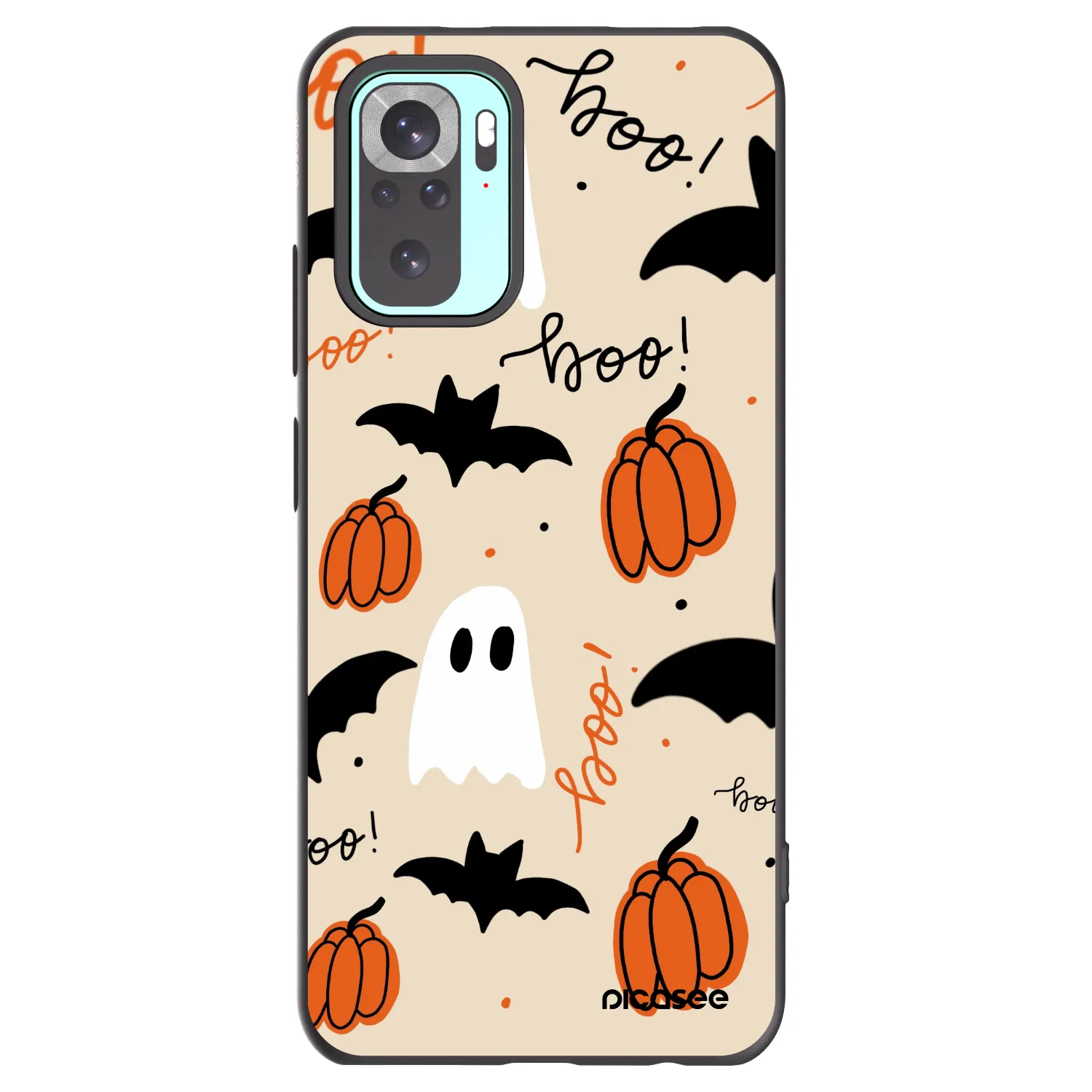 Picasee crna silikonska maskica za Xiaomi Redmi Note 10 Pro - Halloween 26
