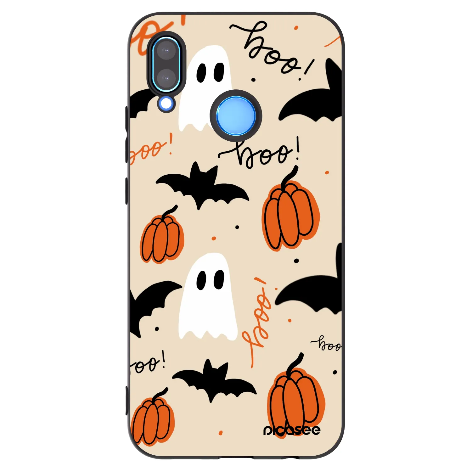 Picasee crna silikonska maskica za Huawei P20 Lite - Halloween 26