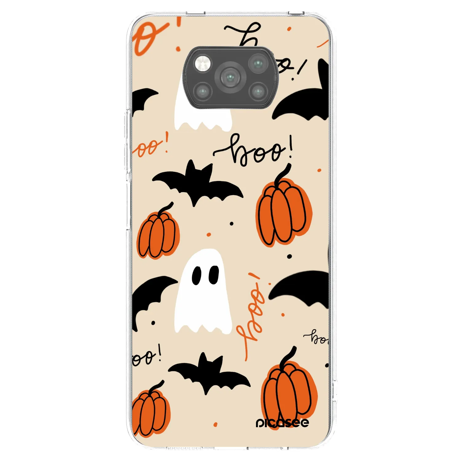Picasee crna silikonska maskica za Xiaomi Poco X3 Pro - Halloween 26