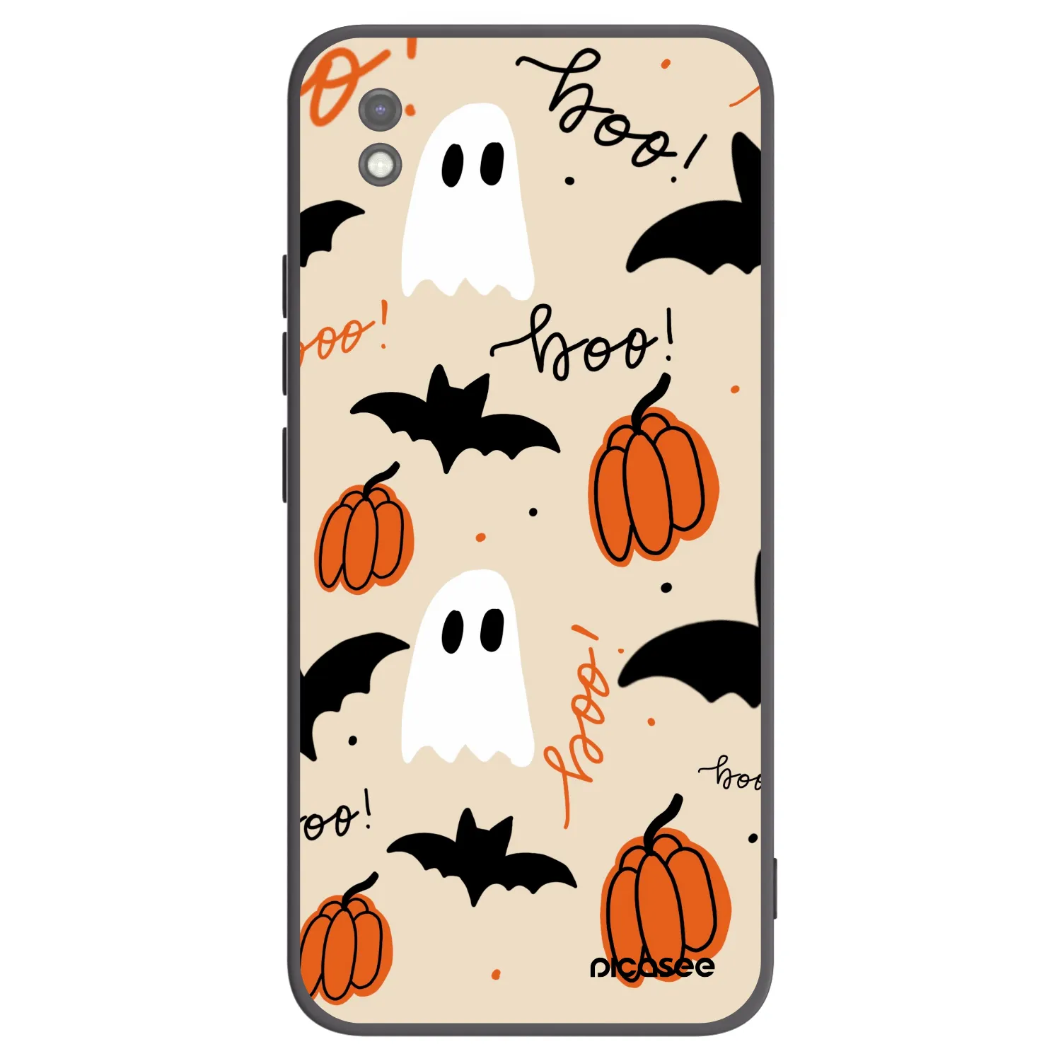 Picasee crna silikonska maskica za Xiaomi Redmi 9AT - Halloween 26