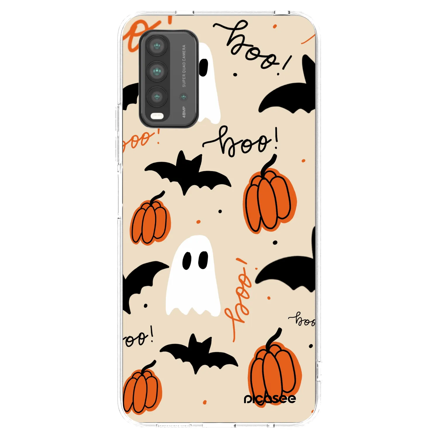 Picasee crna silikonska maskica za Xiaomi Redmi 9T - Halloween 26