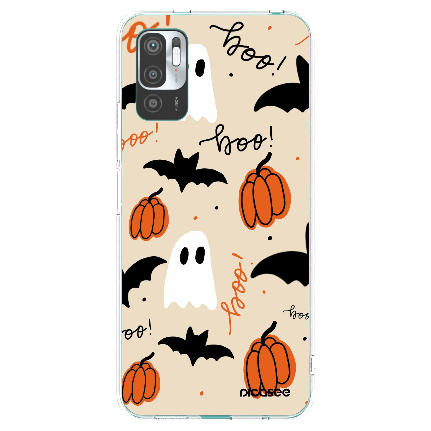 Picasee silikonska prozirna maskica za Xiaomi Redmi Note 10 5G - Halloween 26