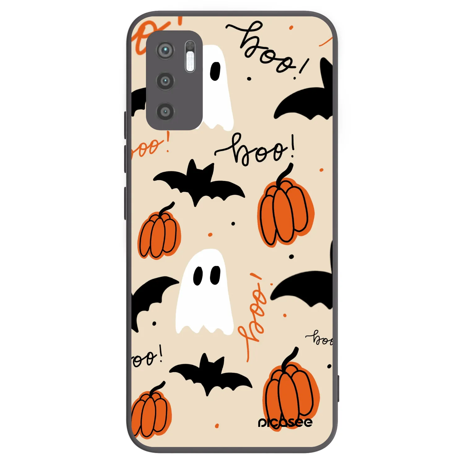 Picasee crna silikonska maskica za Xiaomi Redmi Note 10 5G - Halloween 26