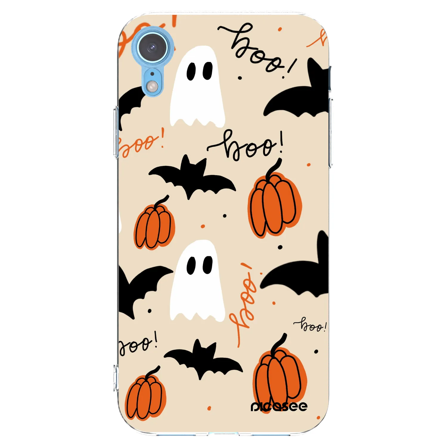 Picasee silikonska prozirna maskica za Apple iPhone XR - Halloween 26