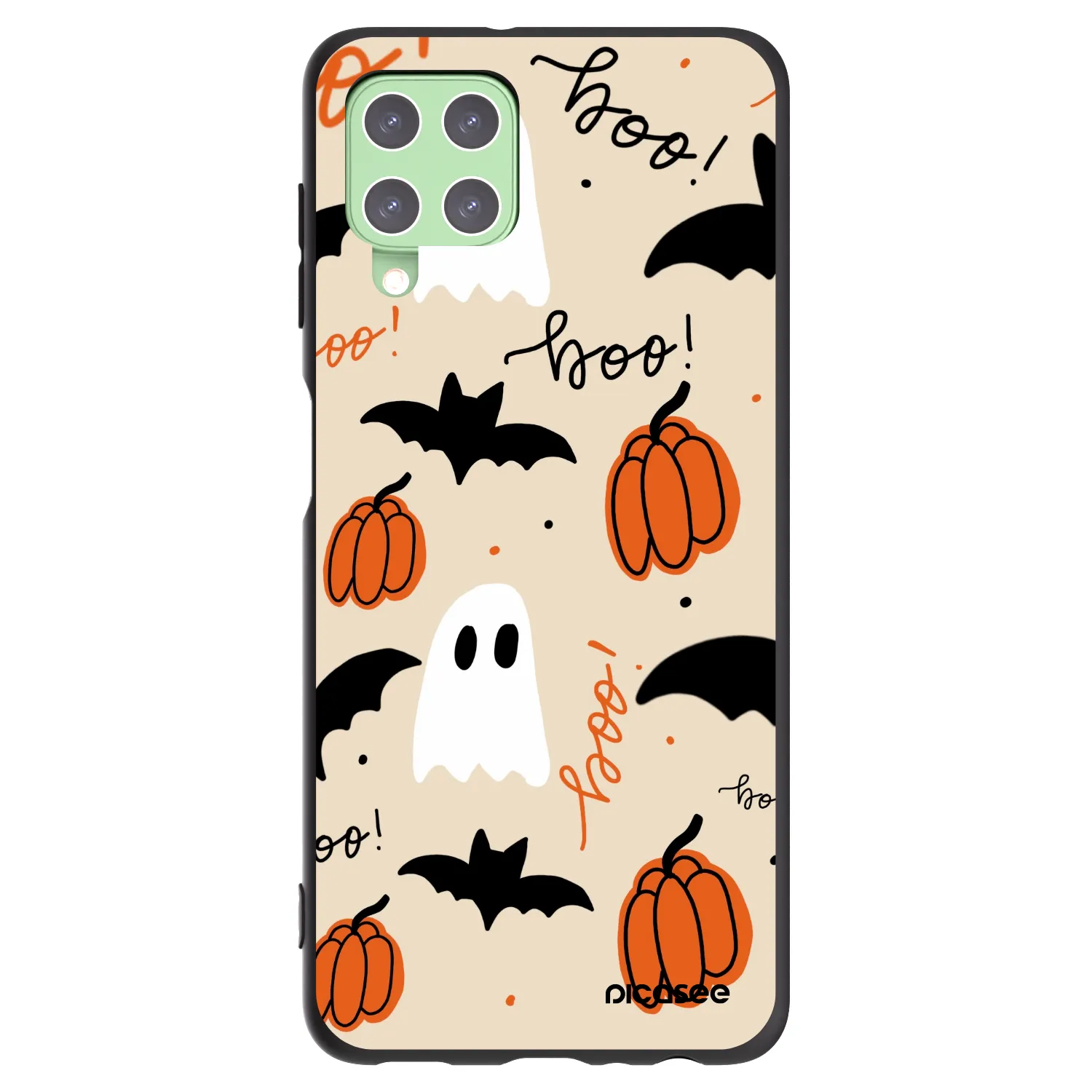 Picasee crna silikonska maskica za Samsung Galaxy A22 A225F 4G - Halloween 26