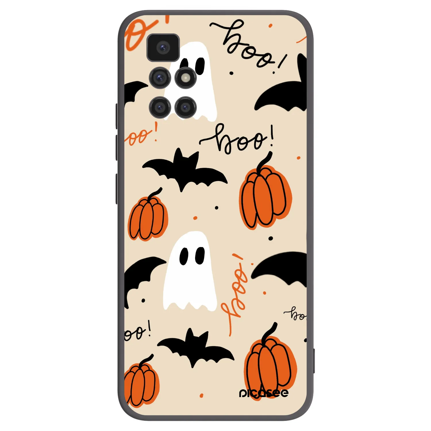 Picasee crna silikonska maskica za Xiaomi Redmi 10 - Halloween 26