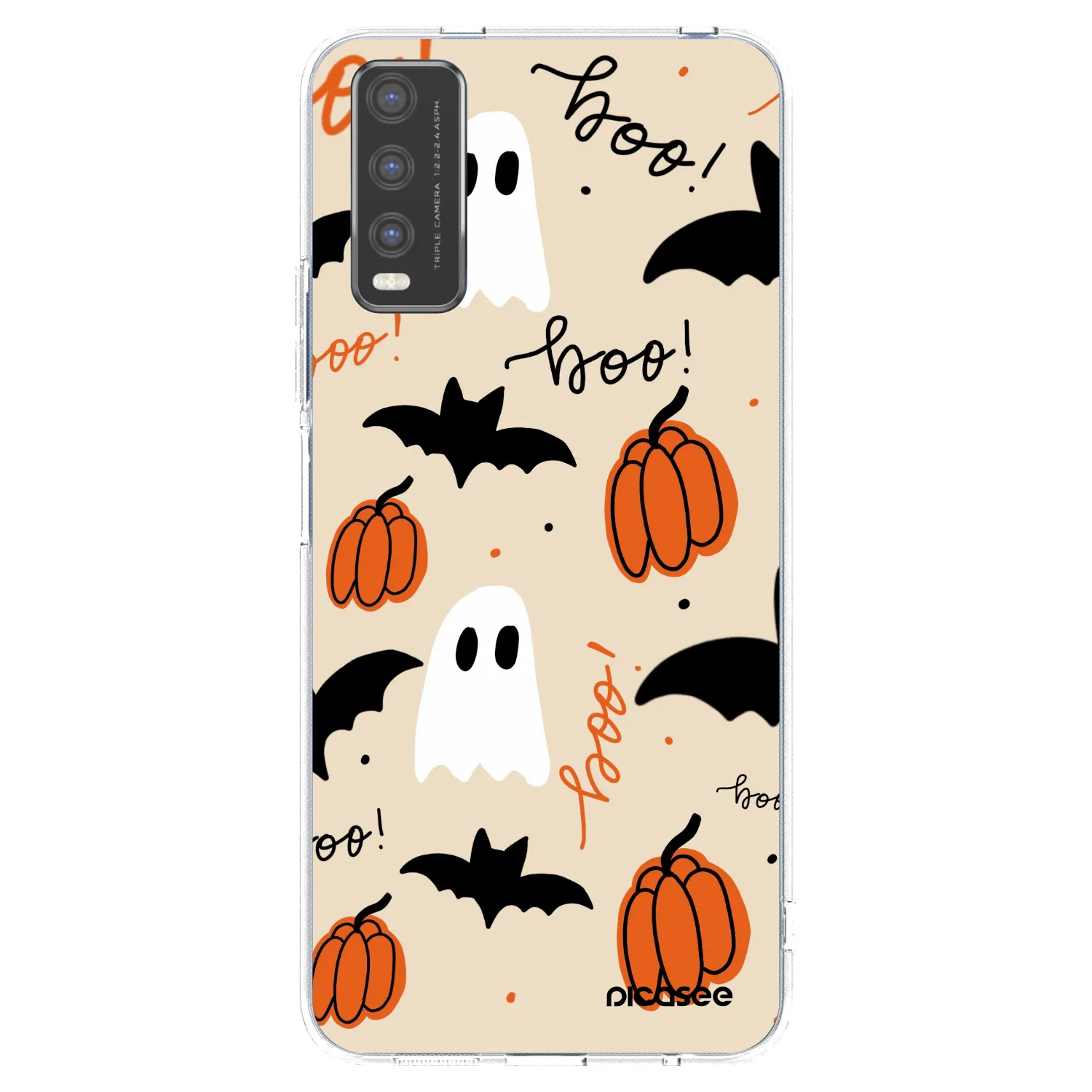 Picasee silikonska prozirna maskica za Vivo Y20s - Halloween 26