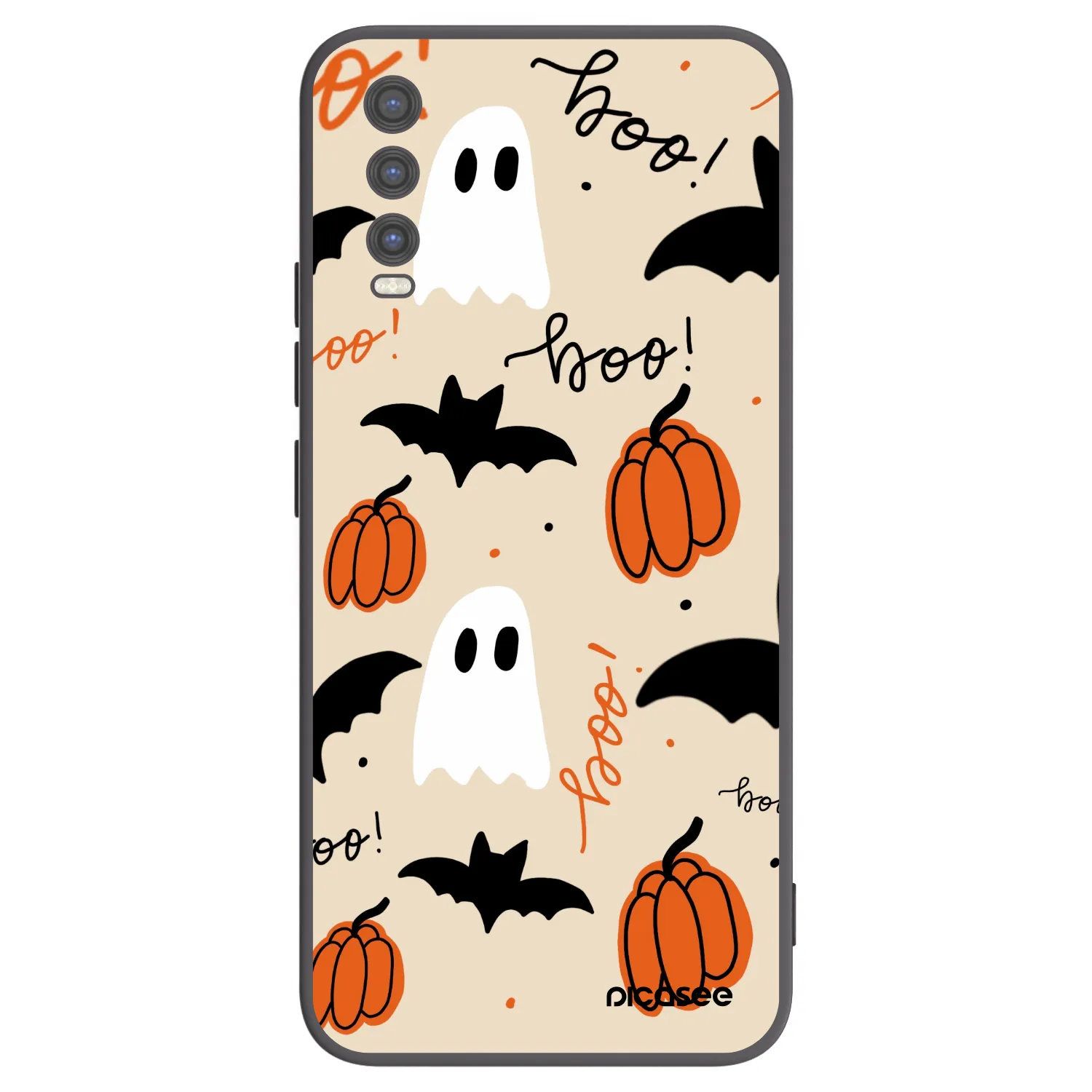 Picasee crna silikonska maskica za Vivo Y20s - Halloween 26