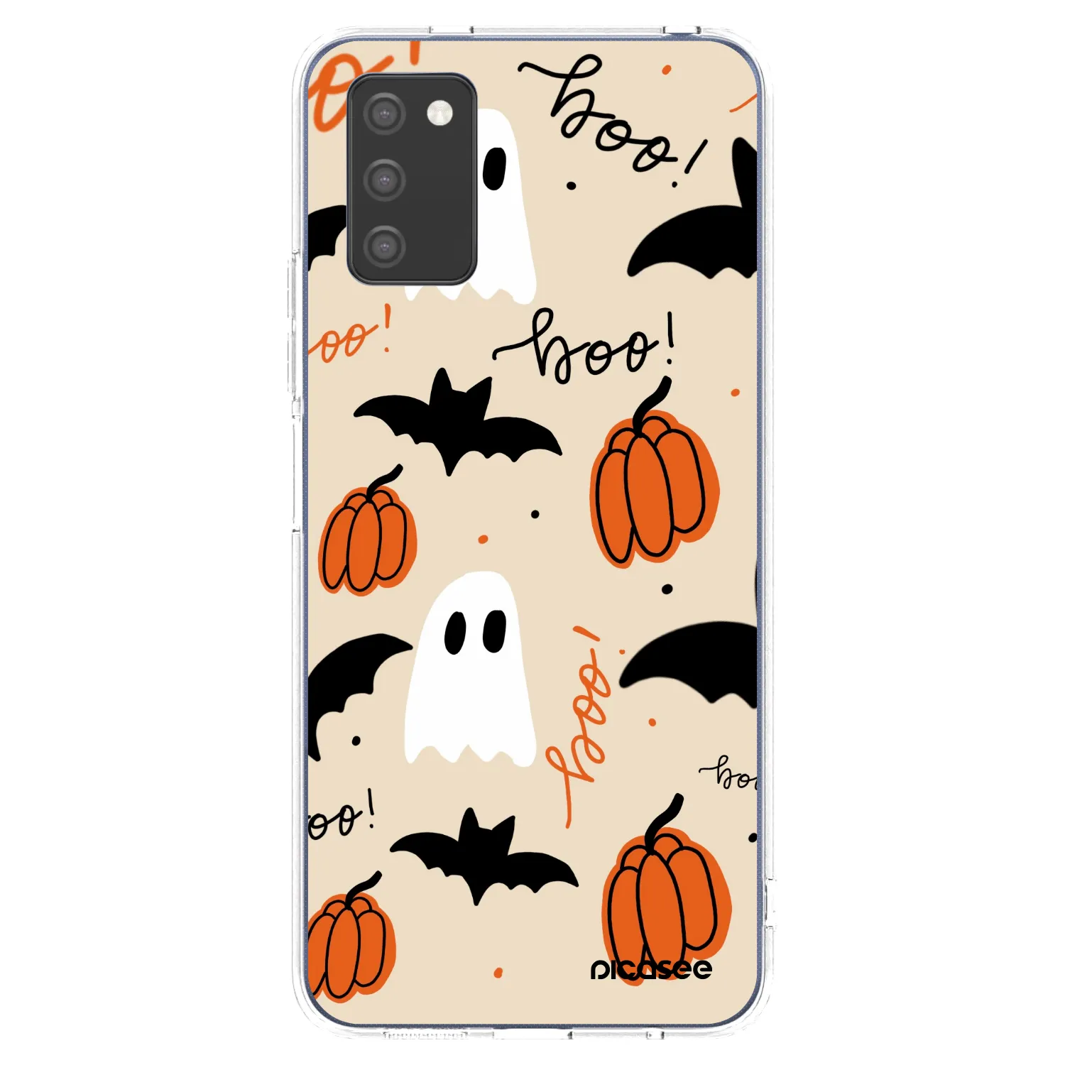 Picasee silikonska prozirna maskica za Samsung Galaxy A03s A037G - Halloween 26