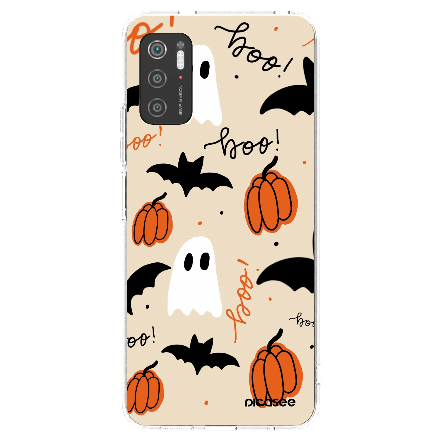 Picasee silikonska prozirna maskica za Xiaomi Poco M3 Pro 5G - Halloween 26
